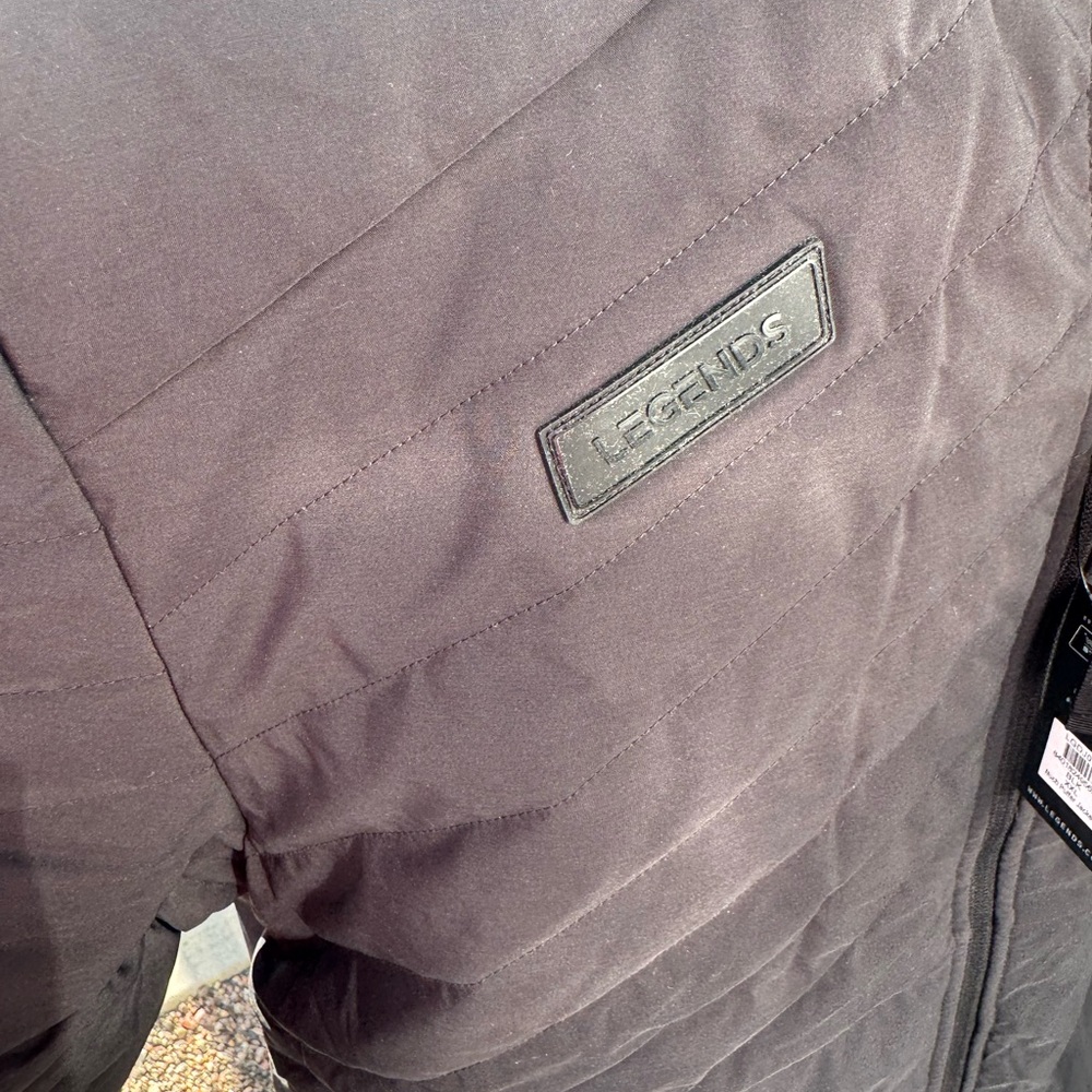 Legends Black Quilted Men's Puffer Jacket - Picture 2 of 4